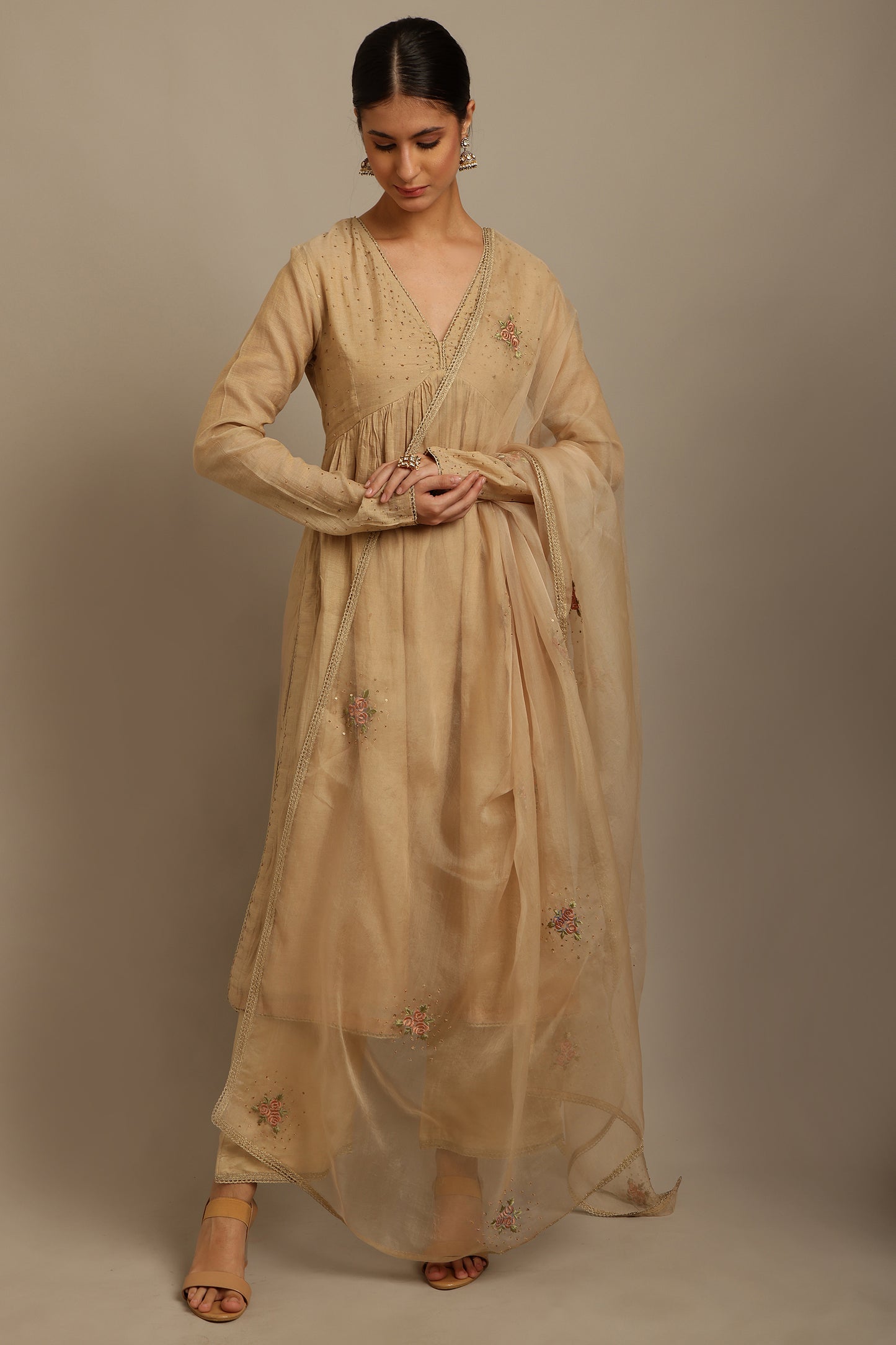 Beige Kurta Set