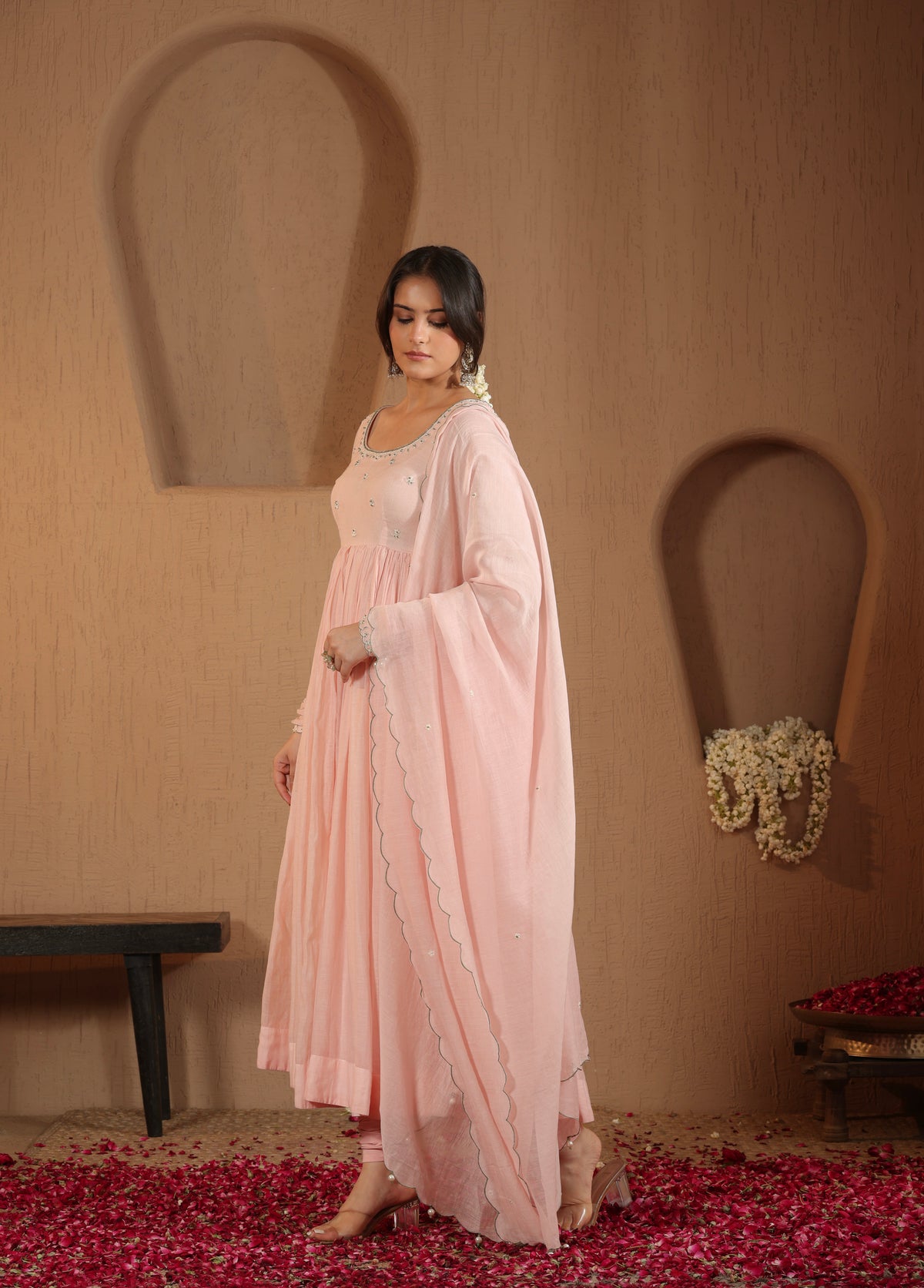 Blush Pink Anarkali Set