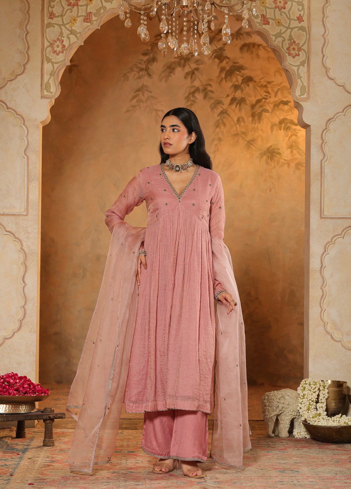 Rose Pink Kurta Set