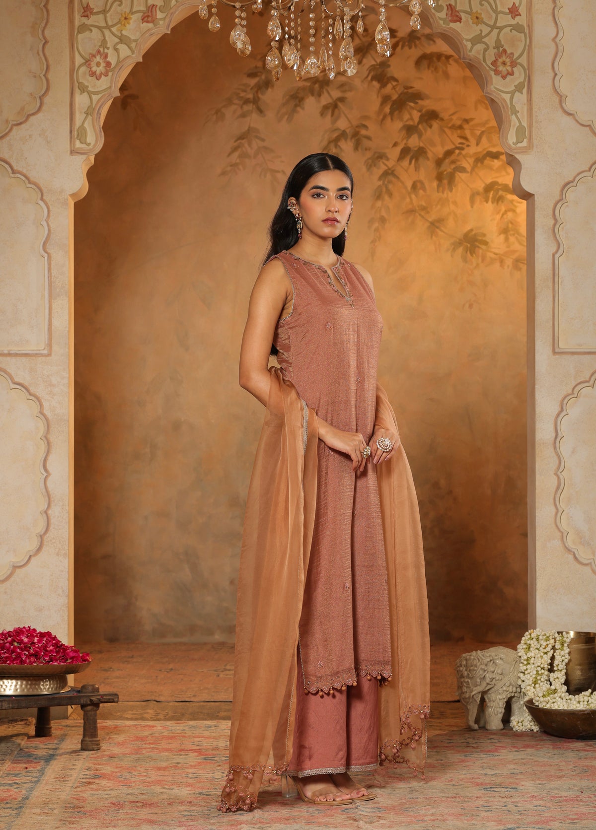 Soft Terracotta Kurta Set