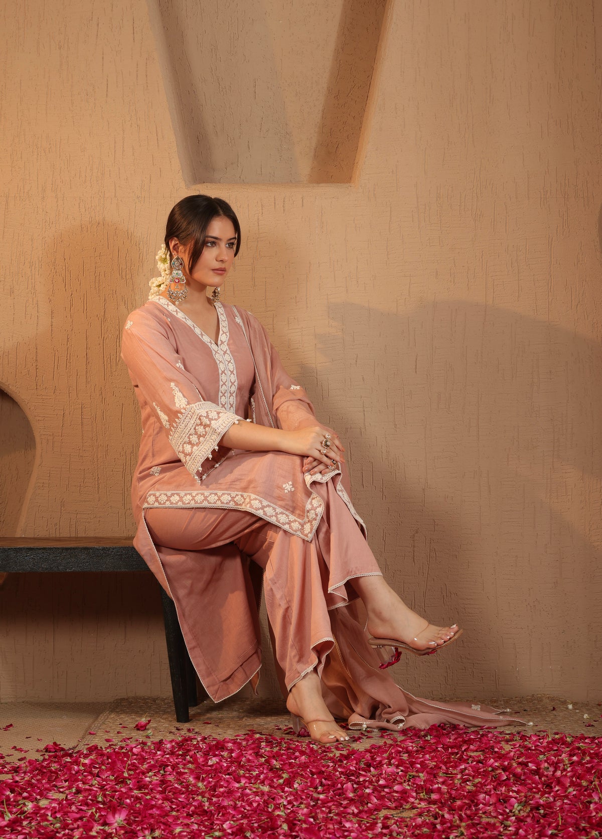 Dusty Pink Kurta Set