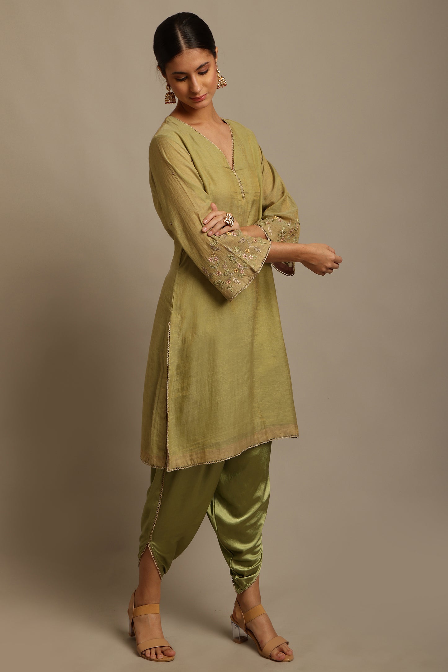 Green Kurta Set