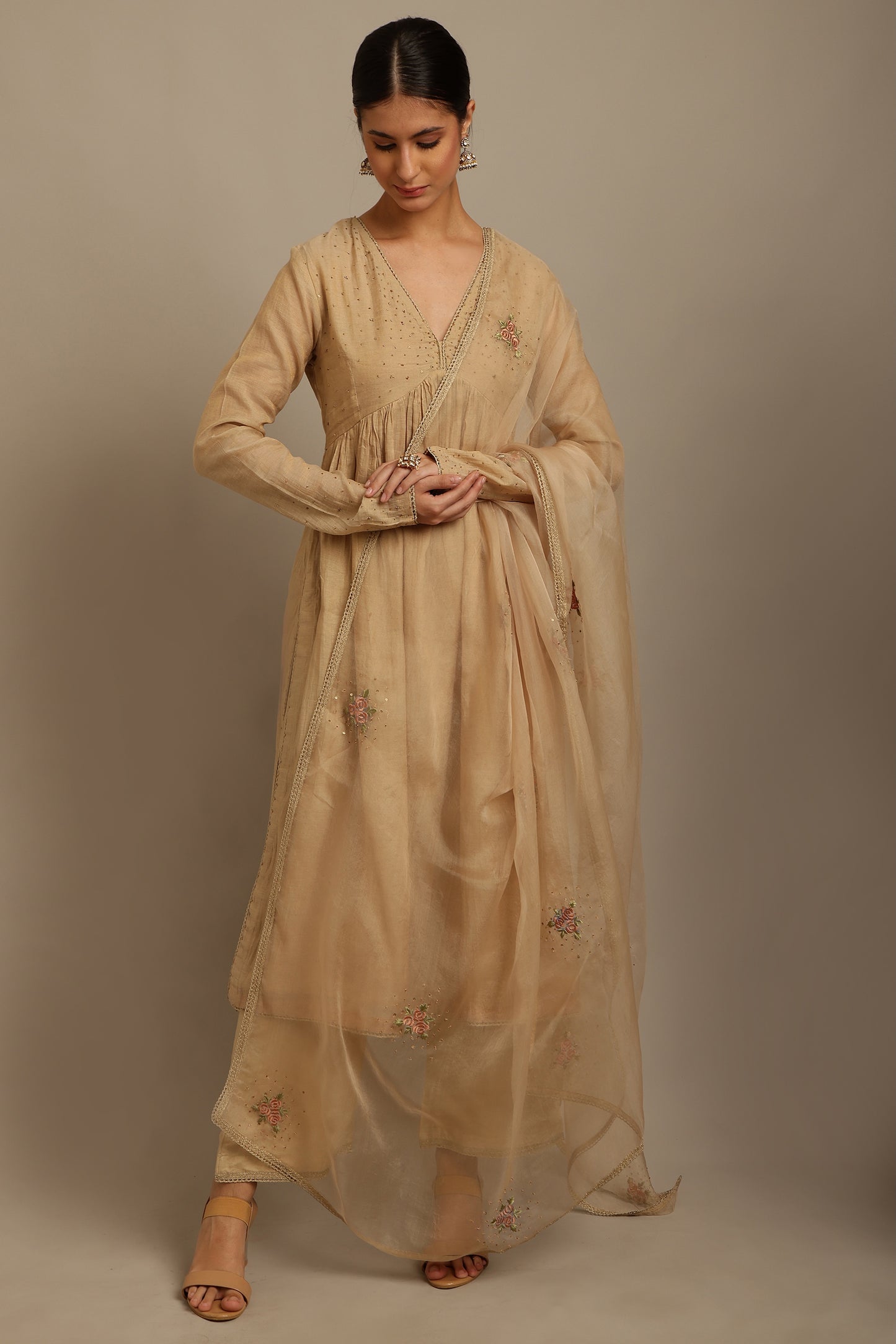 Beige Kurta Set