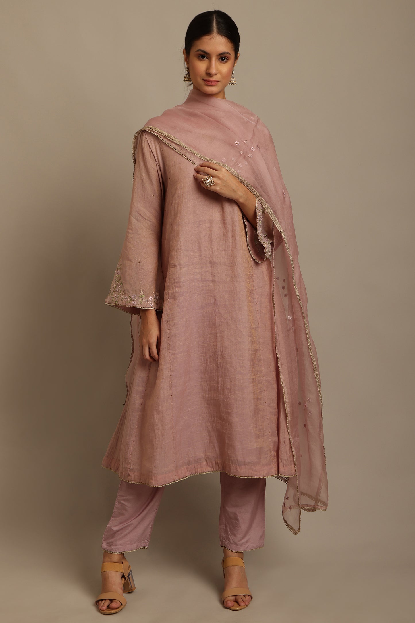 Mauve Kurta Set