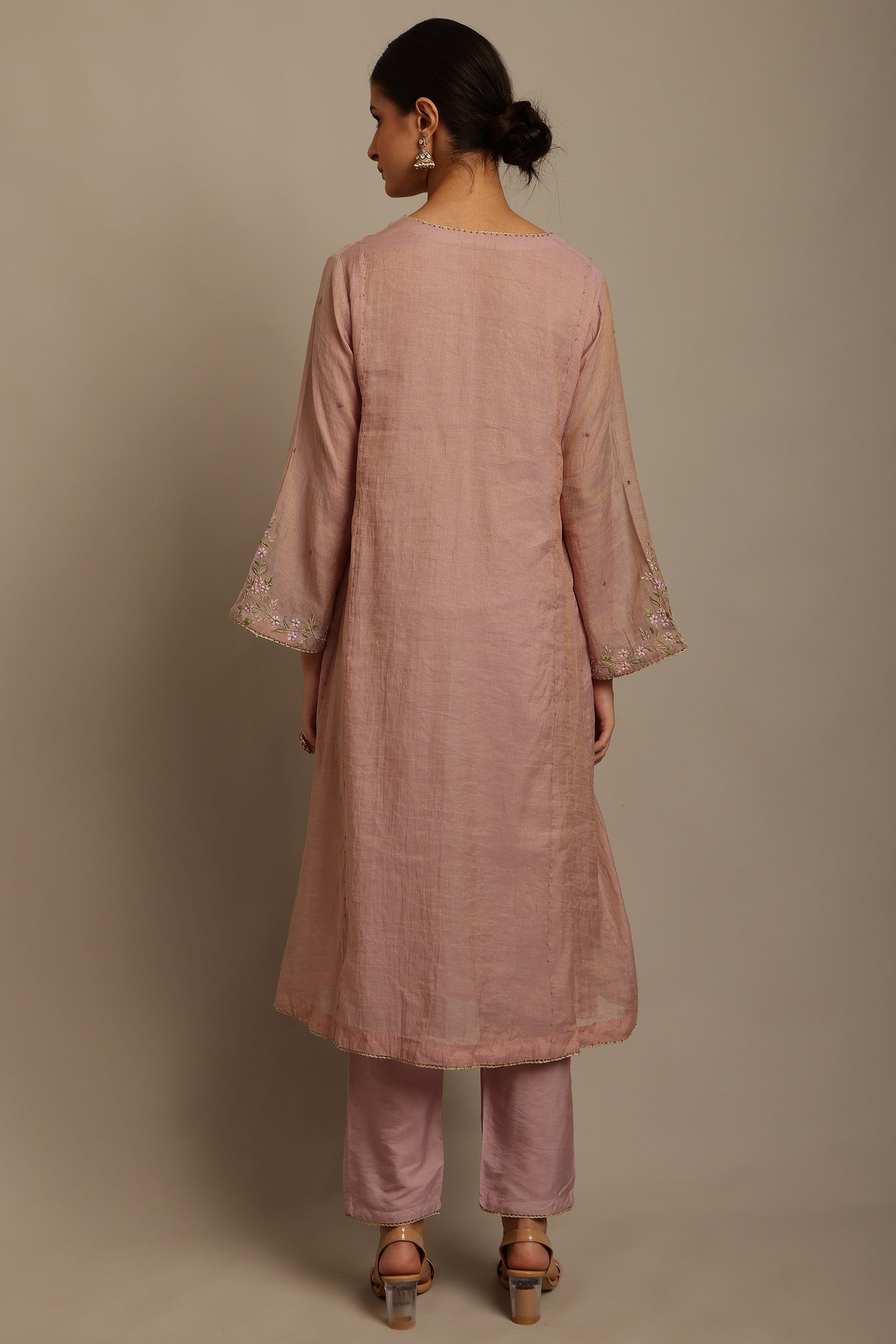 Mauve Kalidar Kurta Set