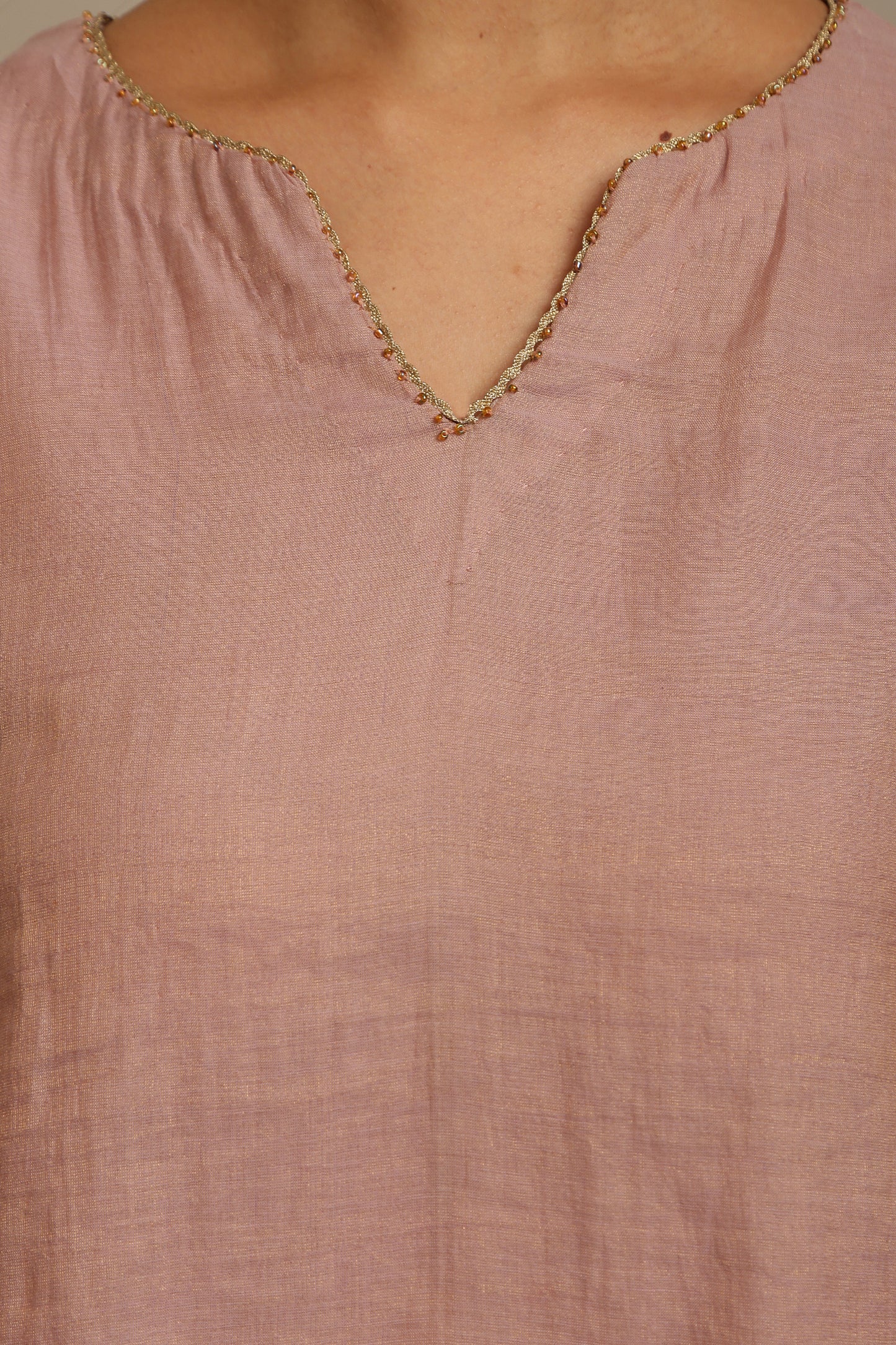 Mauve Kalidar Kurta Set