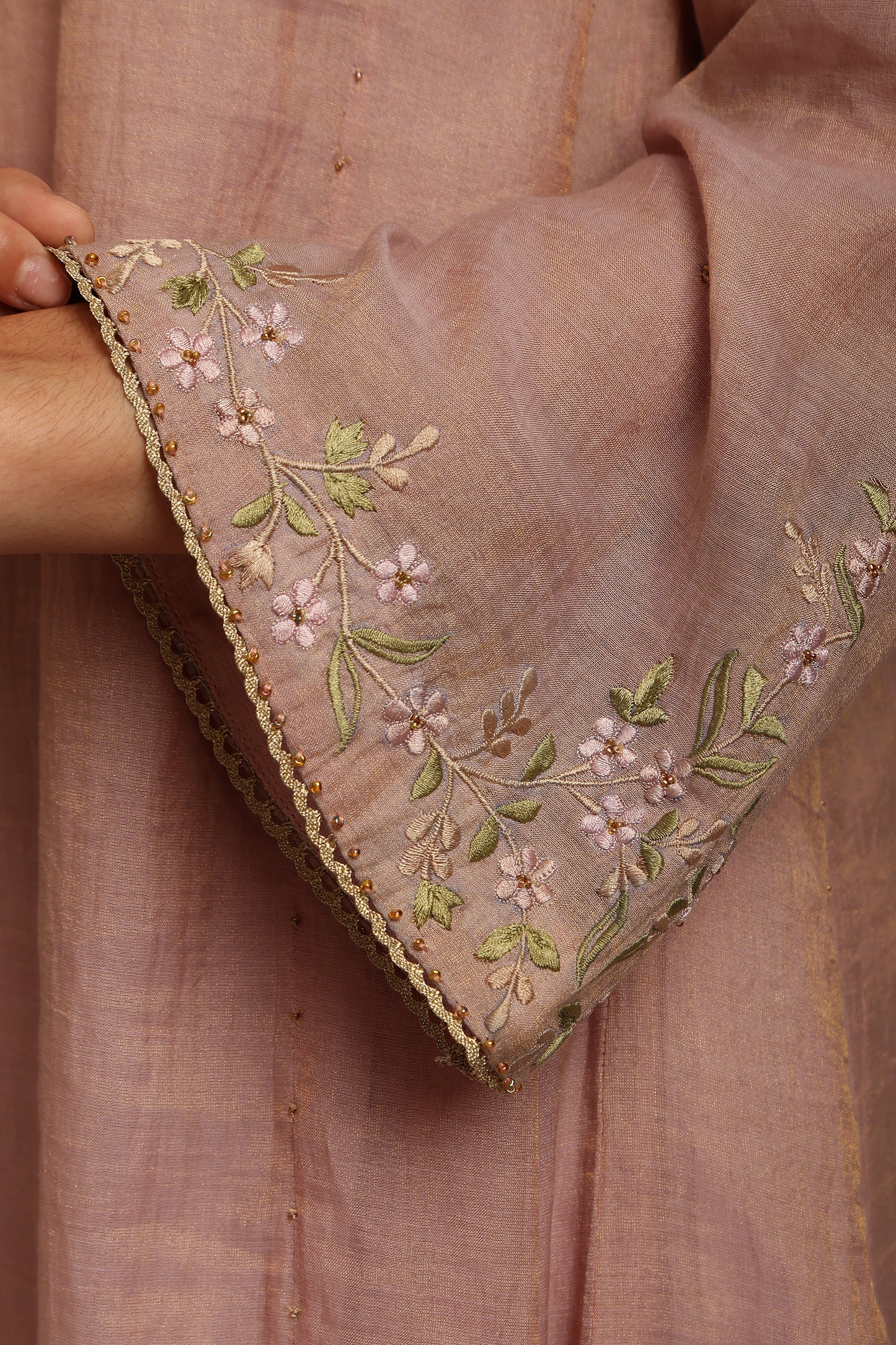 Mauve Kalidar Kurta Set