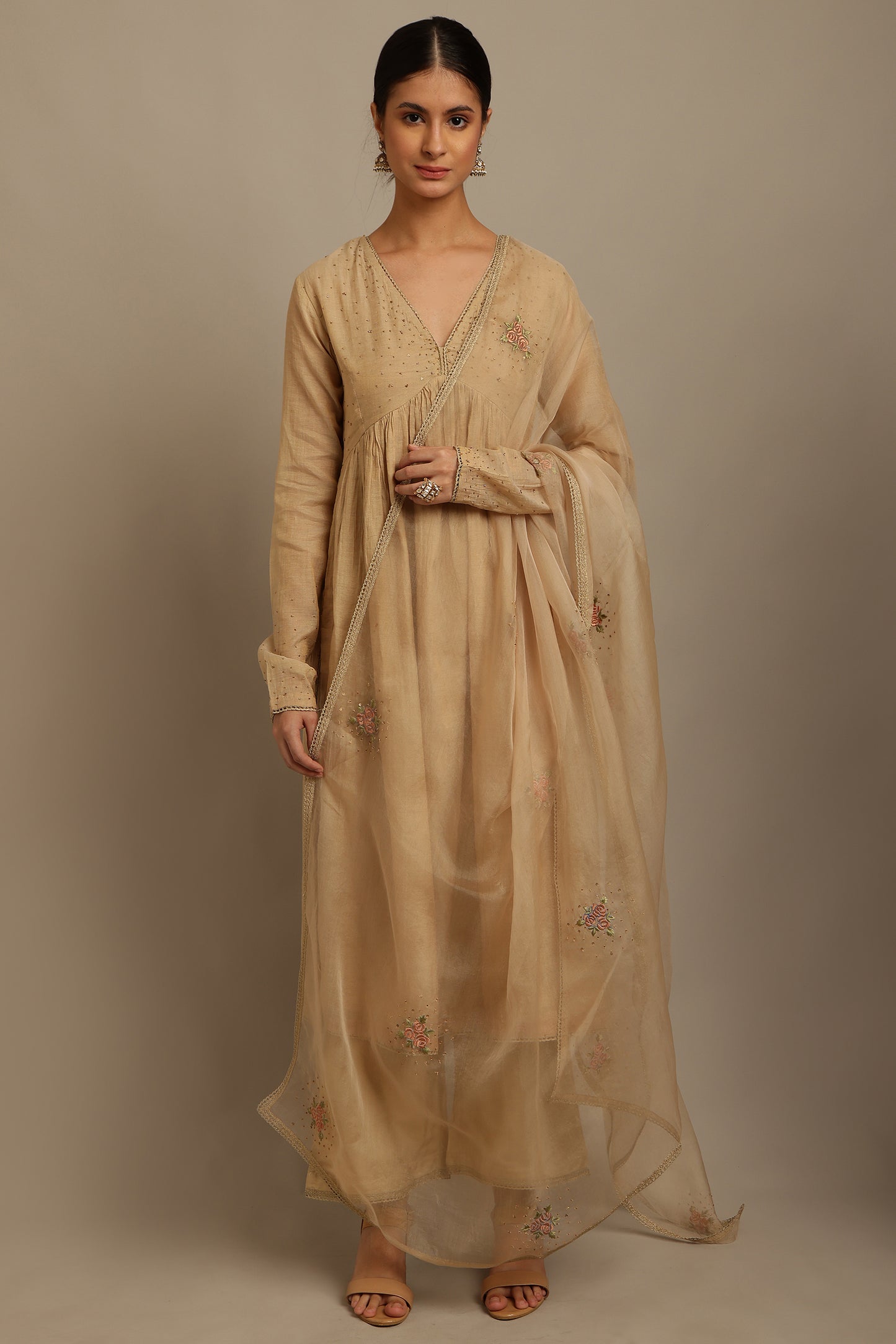 Beige Kurta Set