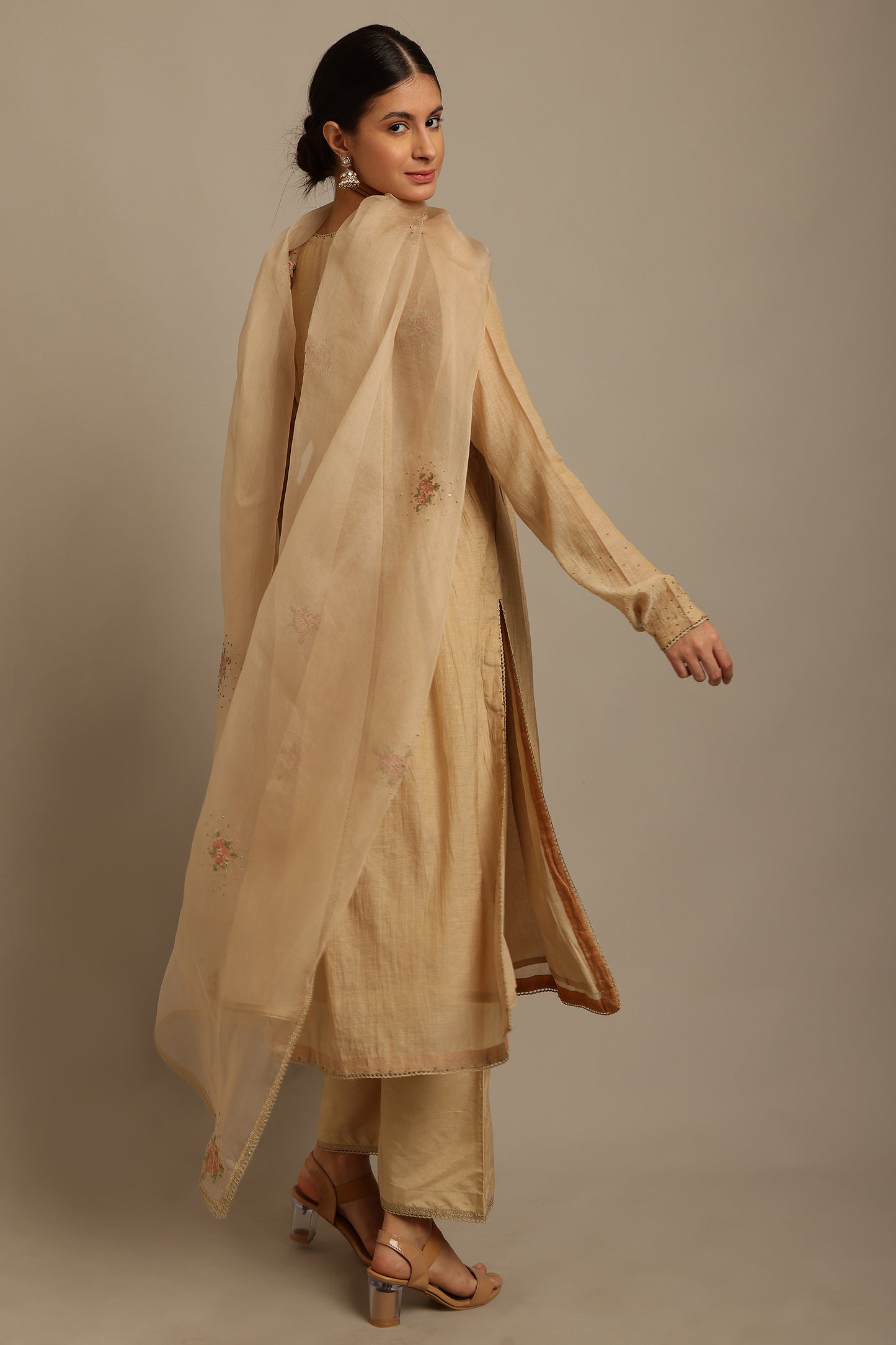 Beige Kurta Set