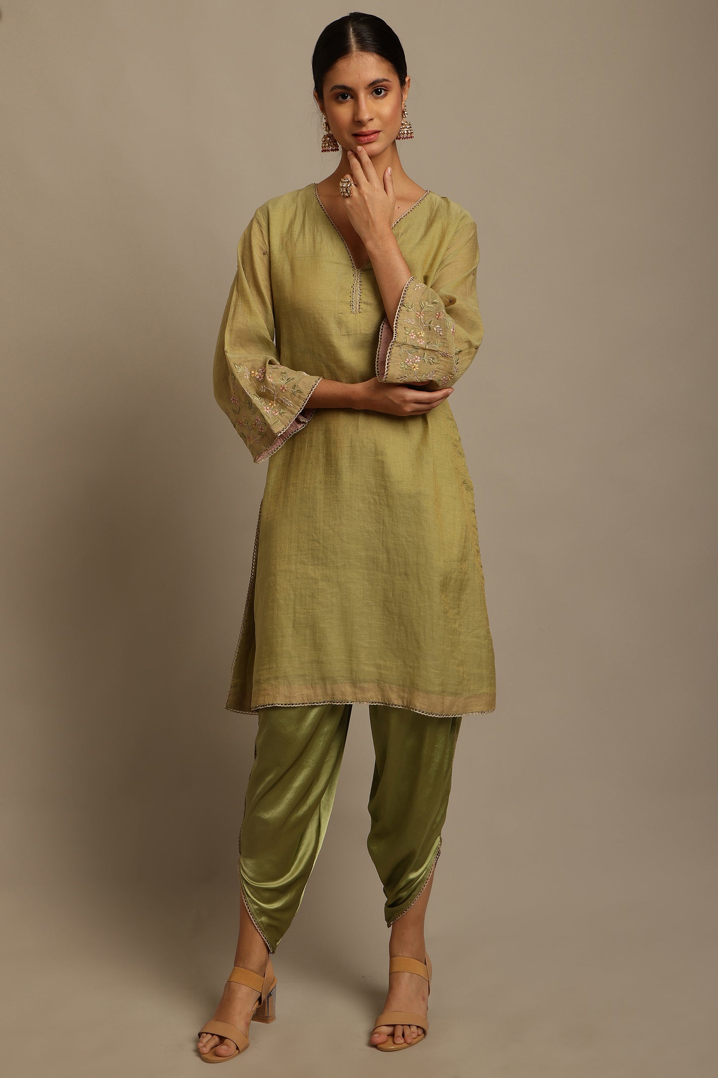 Green Kurta Set