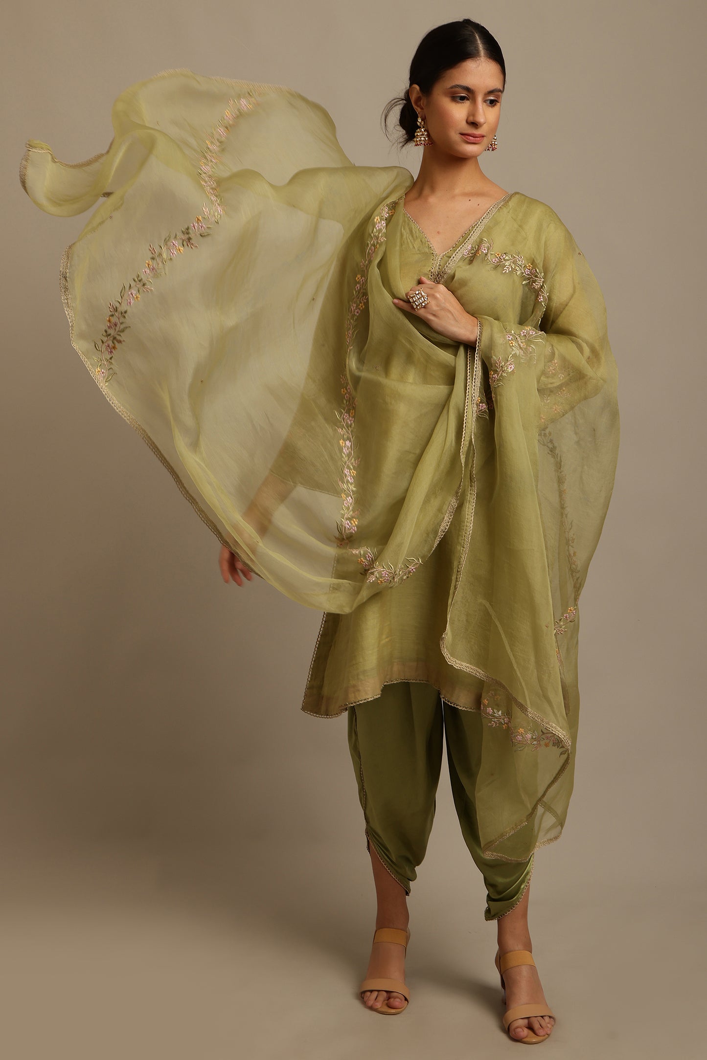 Green Kurta Set