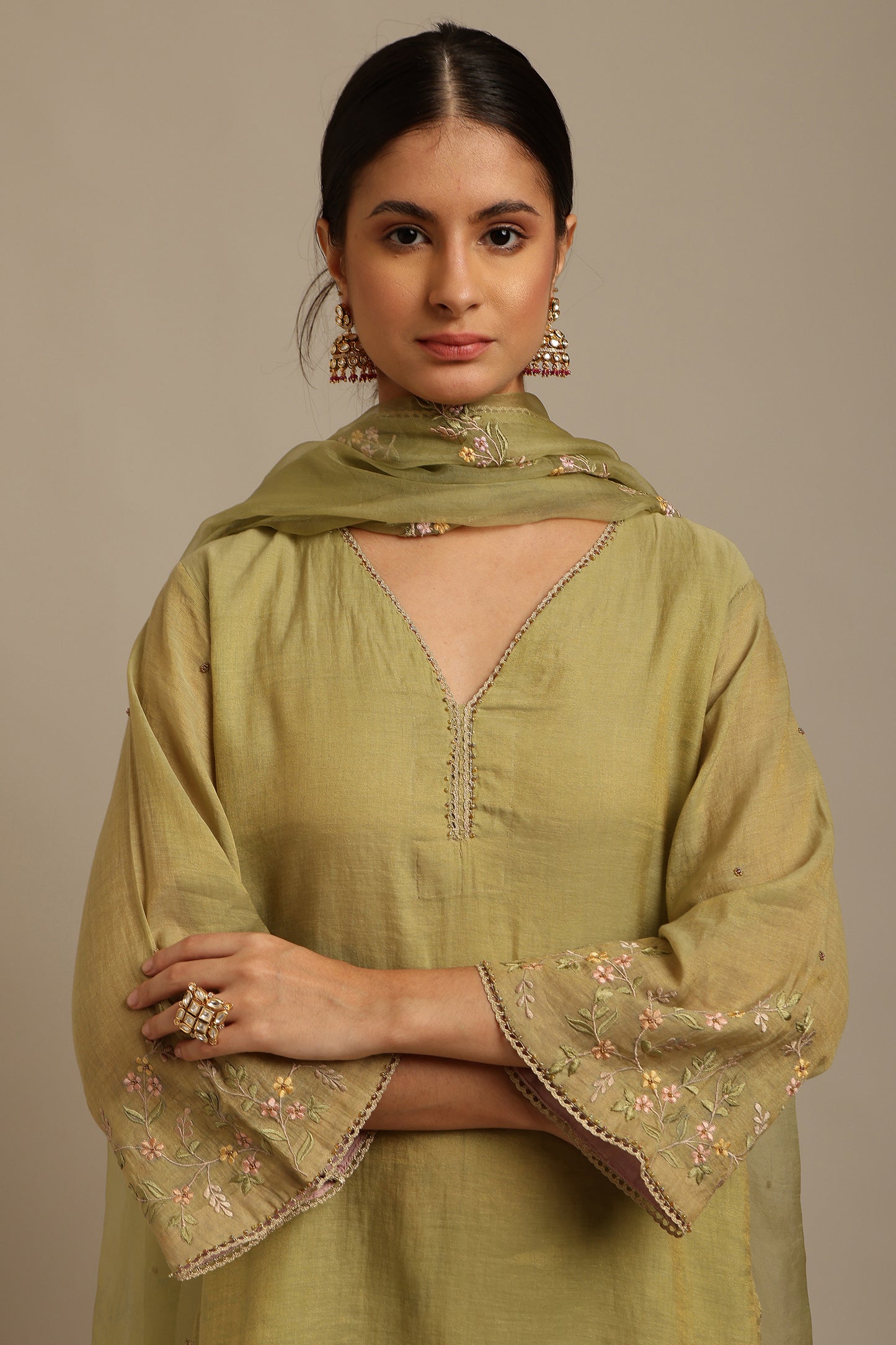 Green Kurta Set