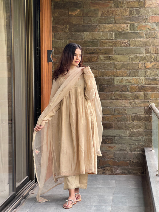 Beige Kurta Set