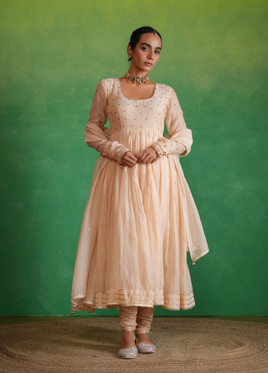 Soft Rose Gold Anarkali