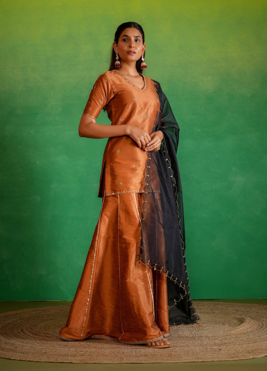 Copper Rust Sharara Set