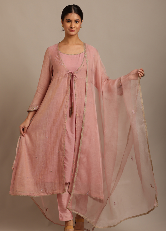 Soft Pink Angrakha Set