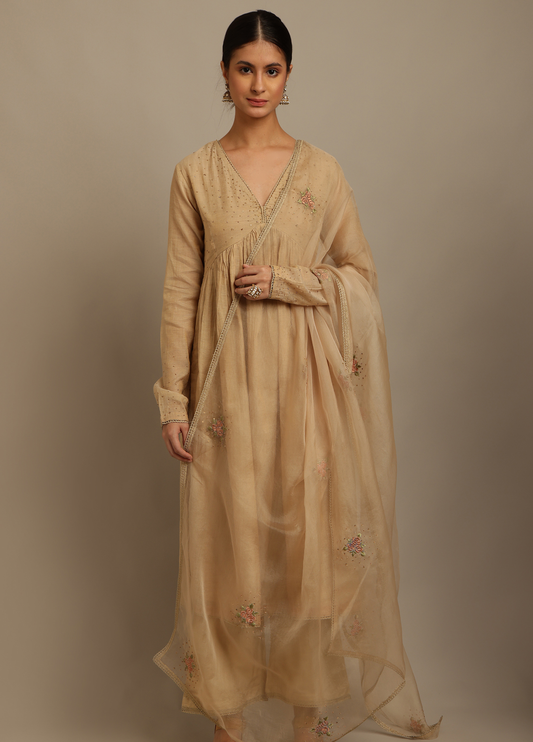Beige Kurta Set