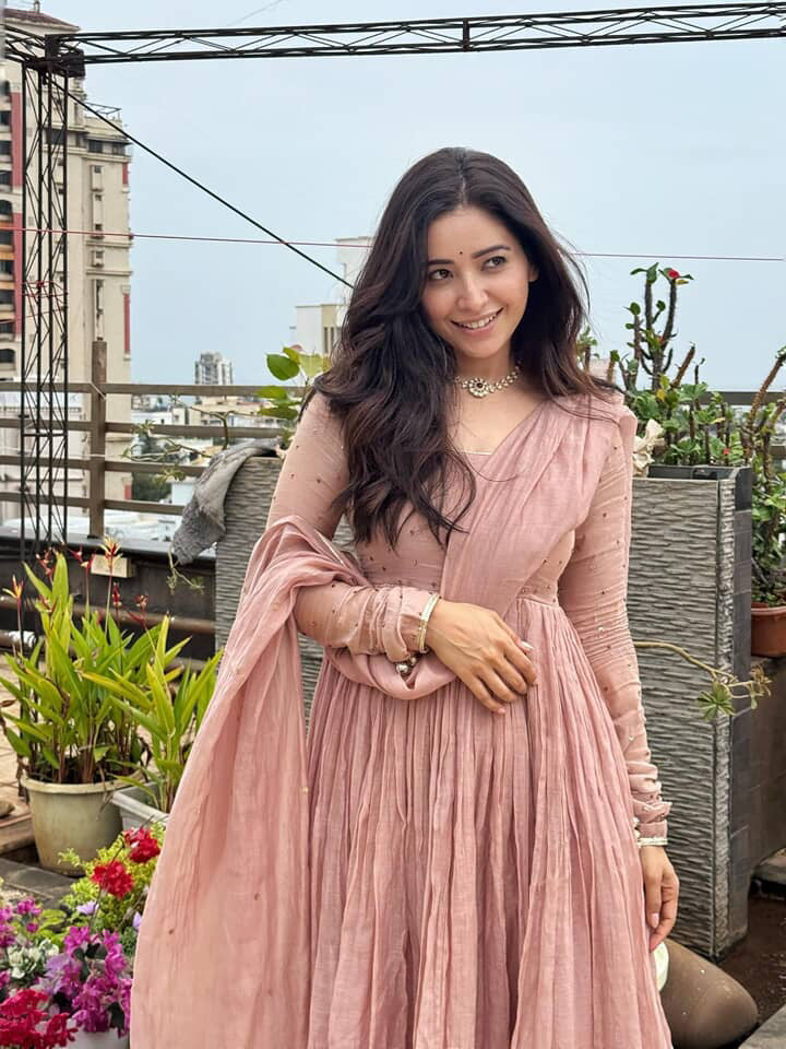 Blush Pink Anarkali Set