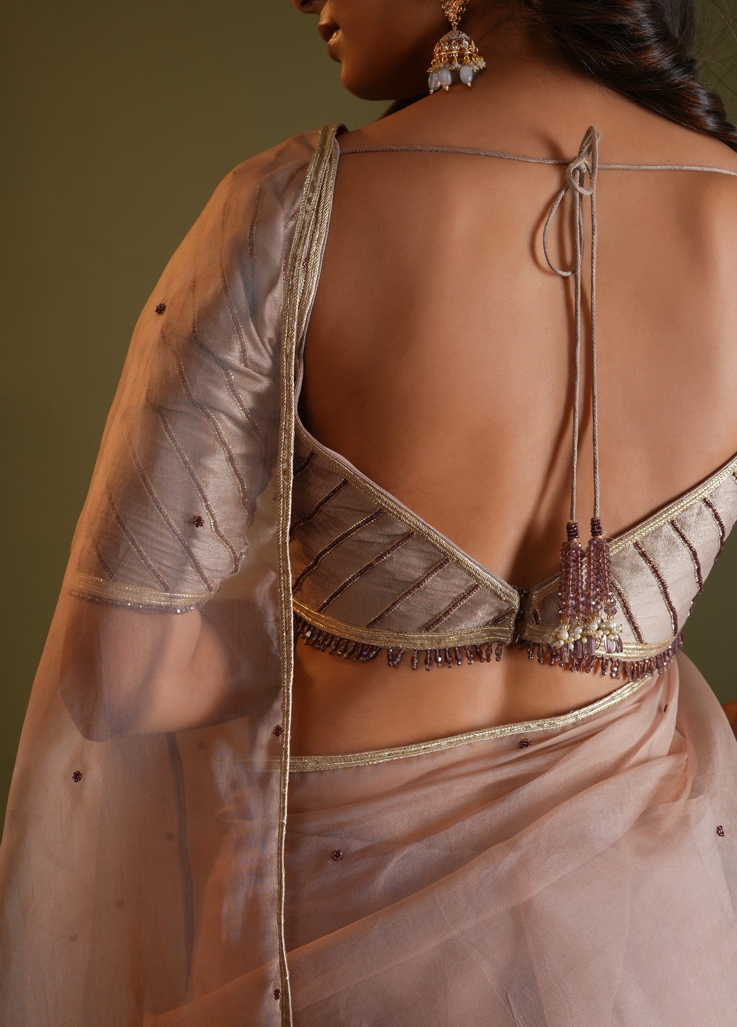 Blush Nude Saree