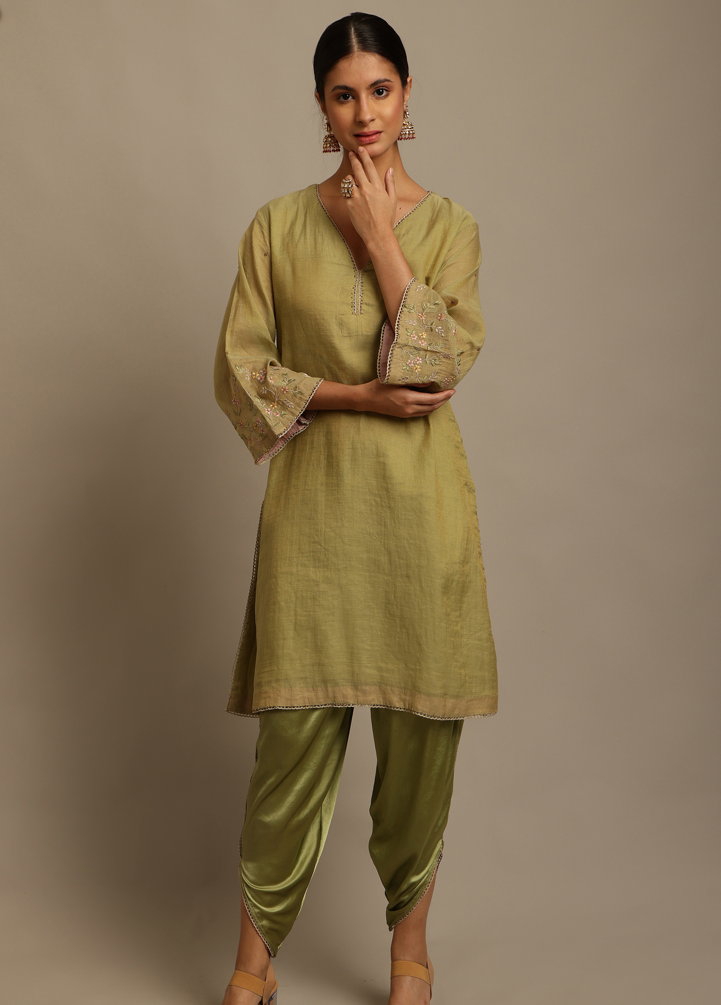 Green Kurta Set