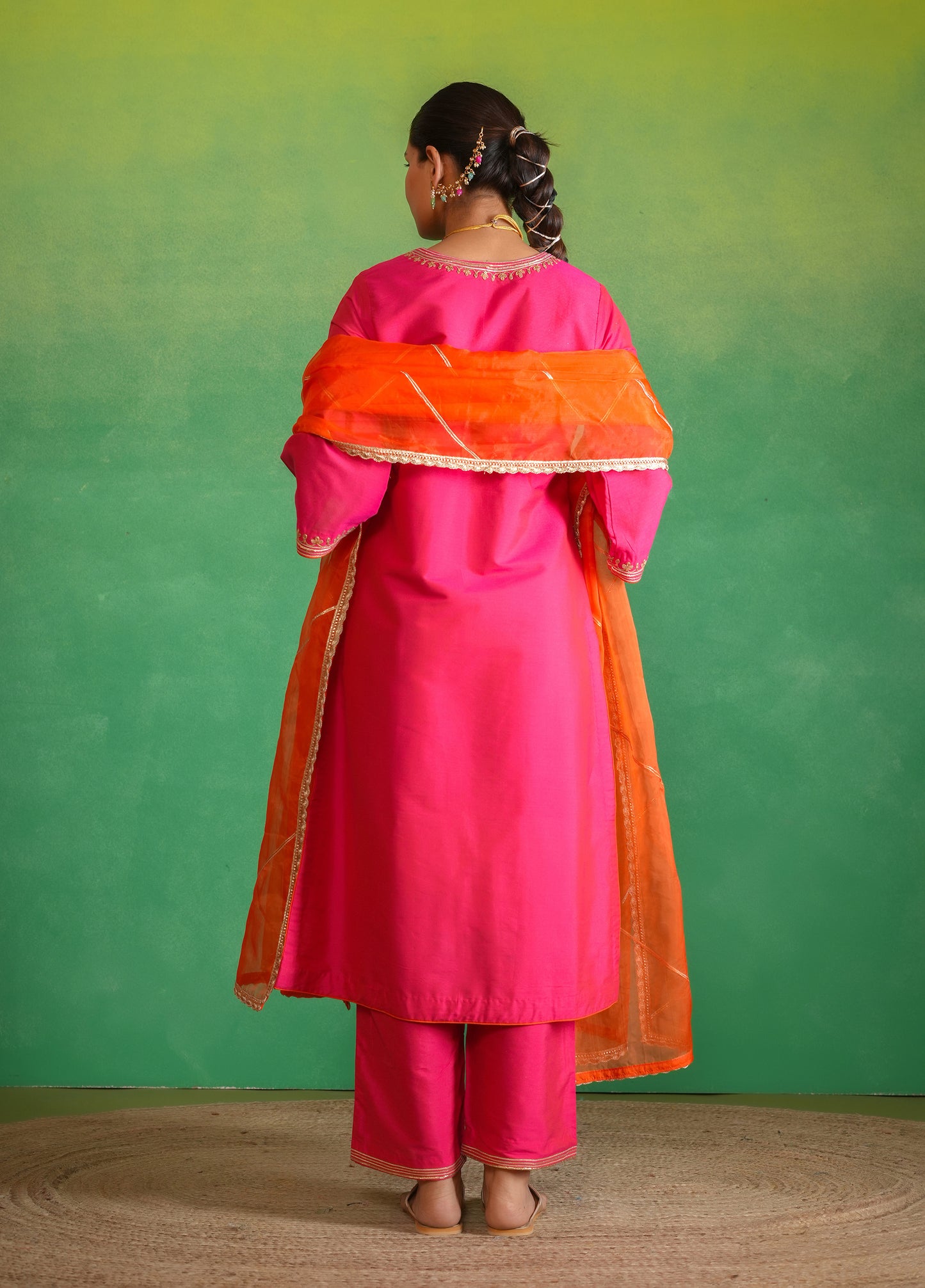 Fuchsia Kurta Set