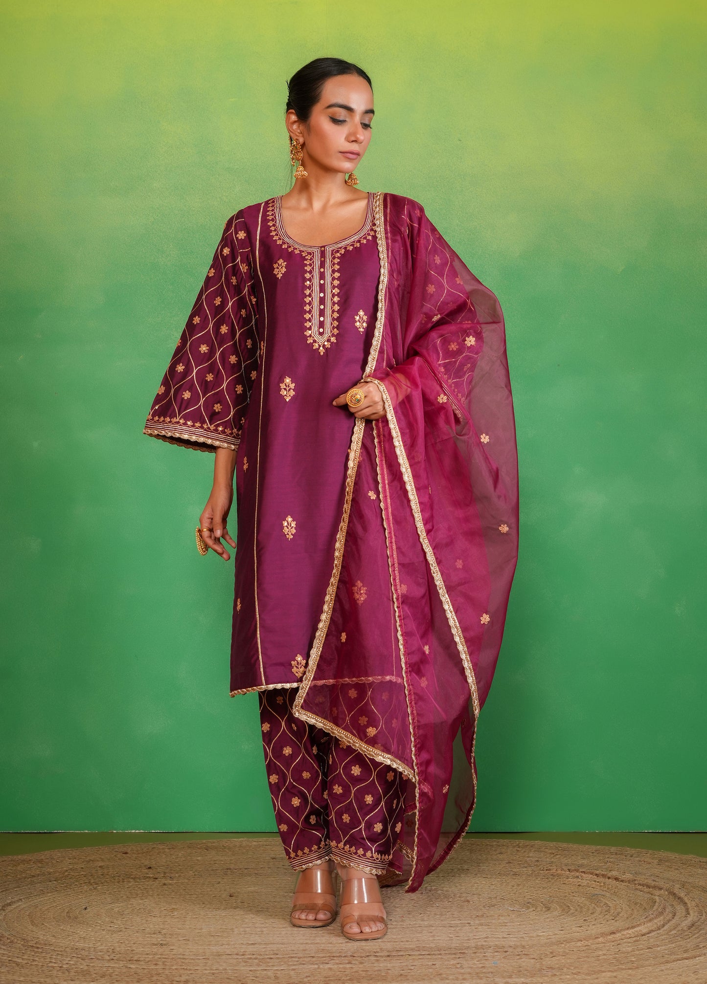 Wine Kurta Salwar