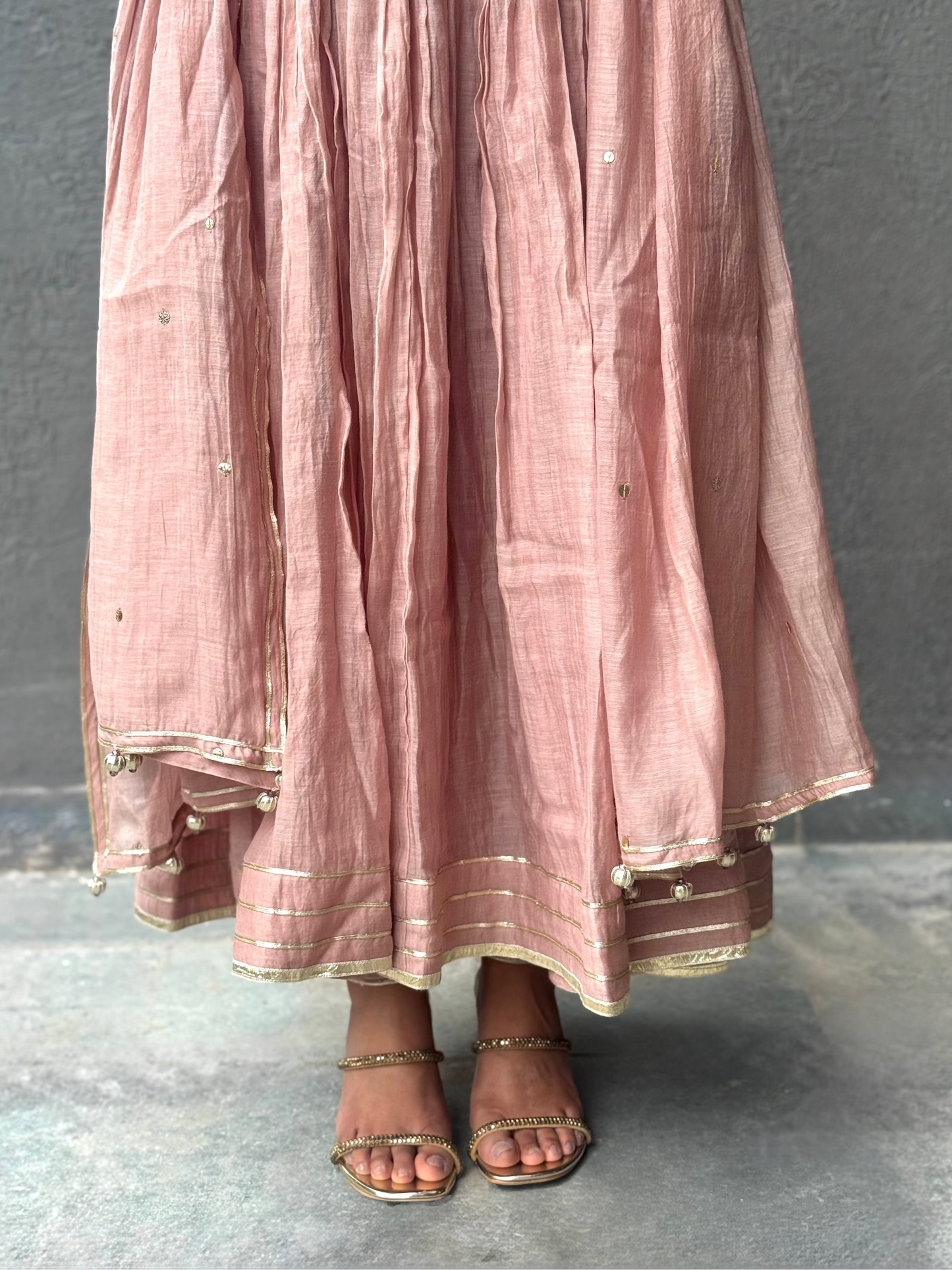 Blush Pink Anarkali Set