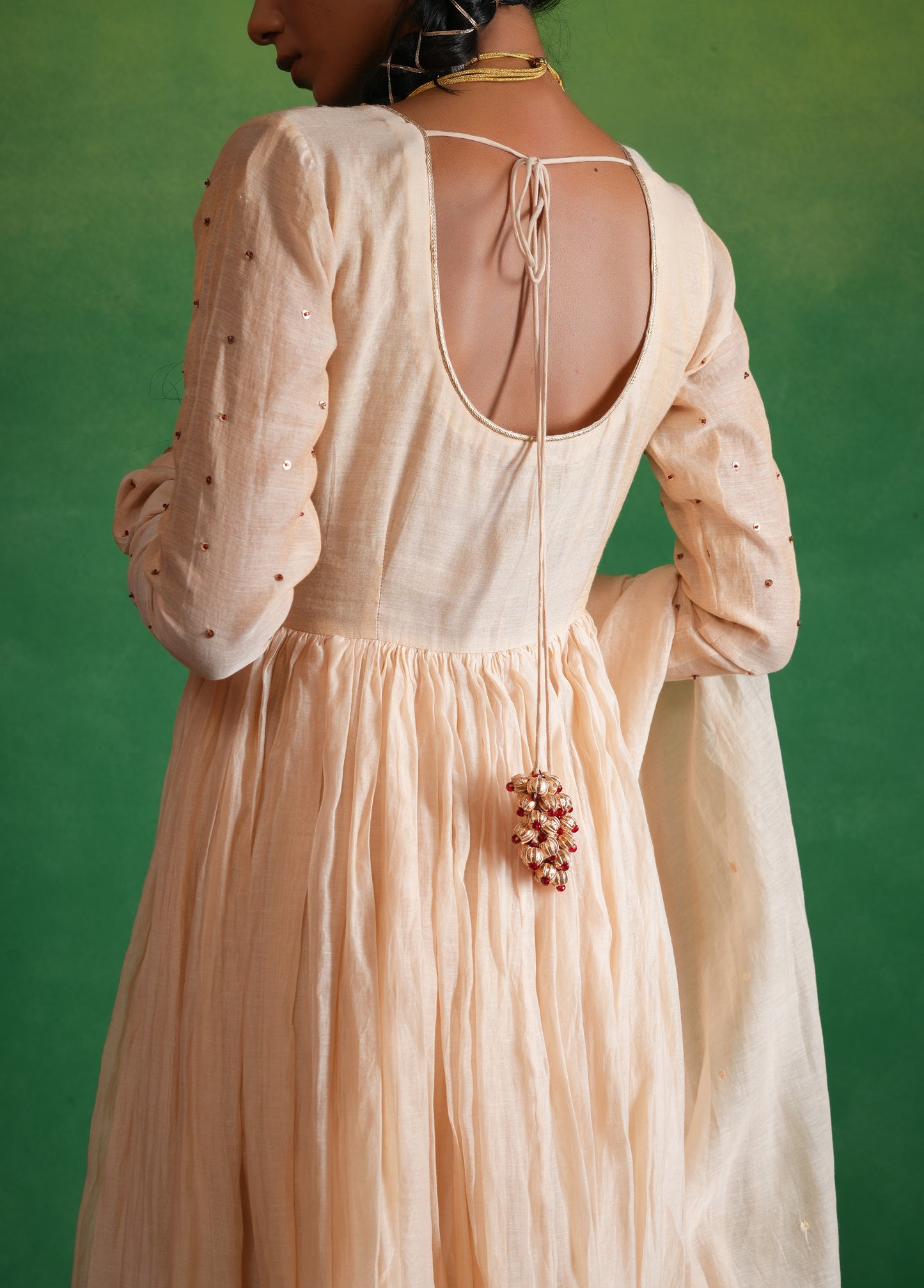 Soft Rose Gold Anarkali