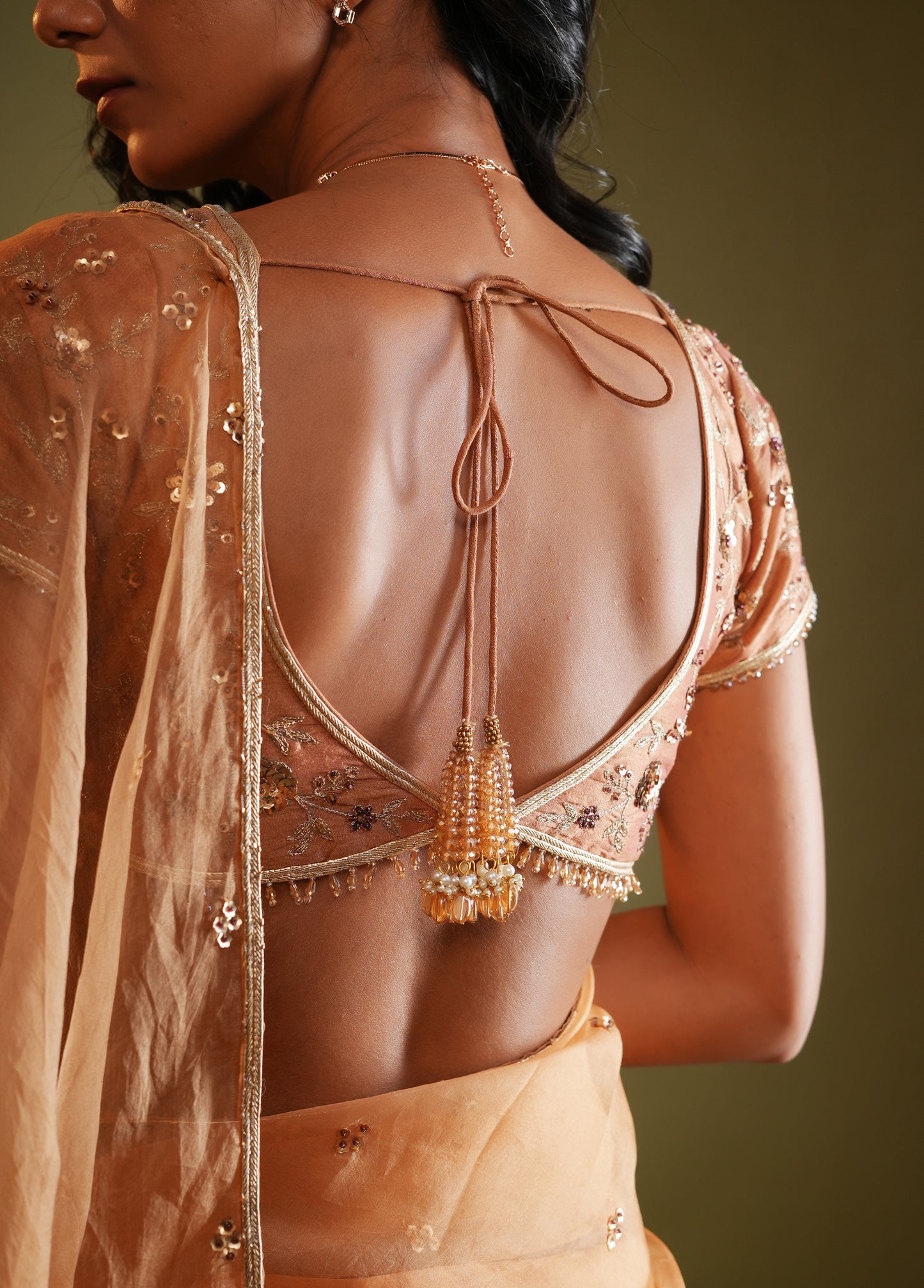 Soft Peach Saree