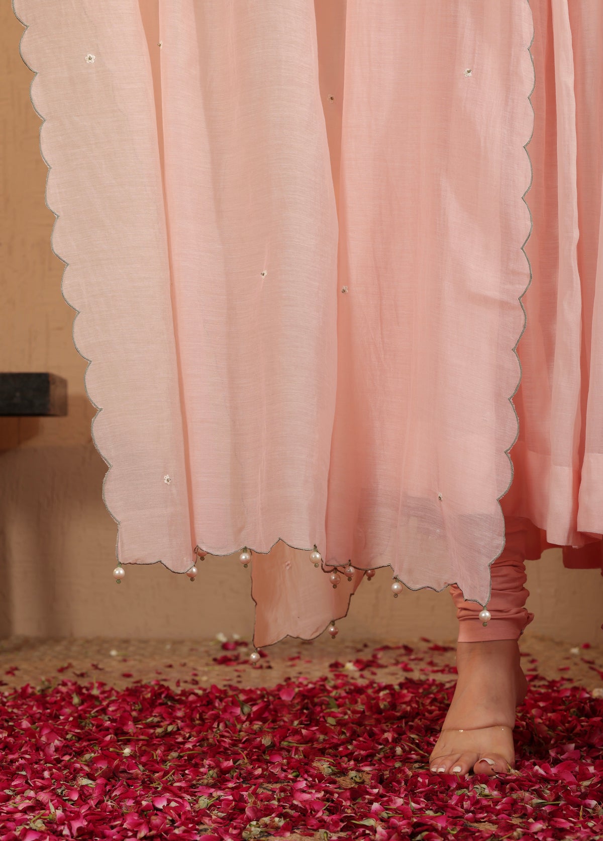 Blush Pink Anarkali  Set