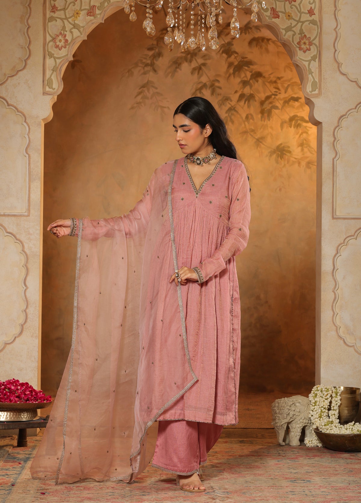 Rose Pink Kurta Set