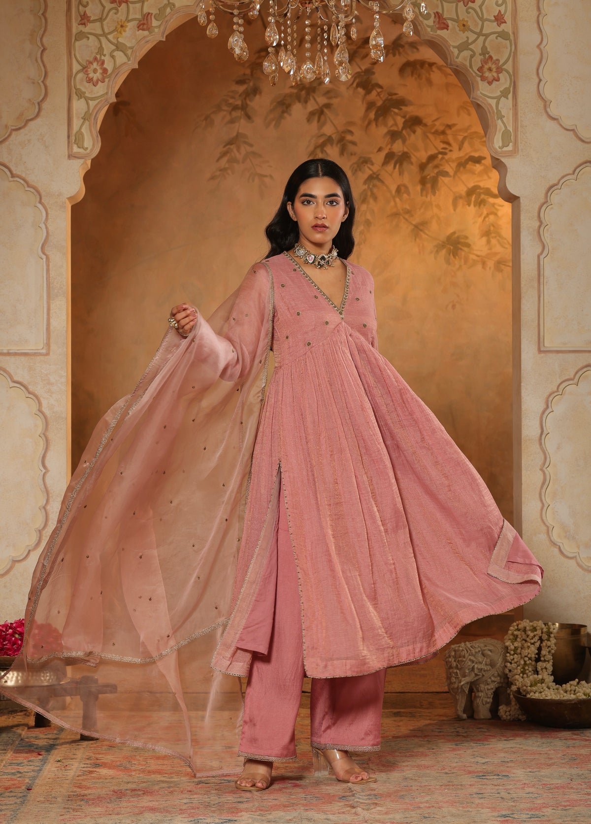 Rose Pink Kurta Set
