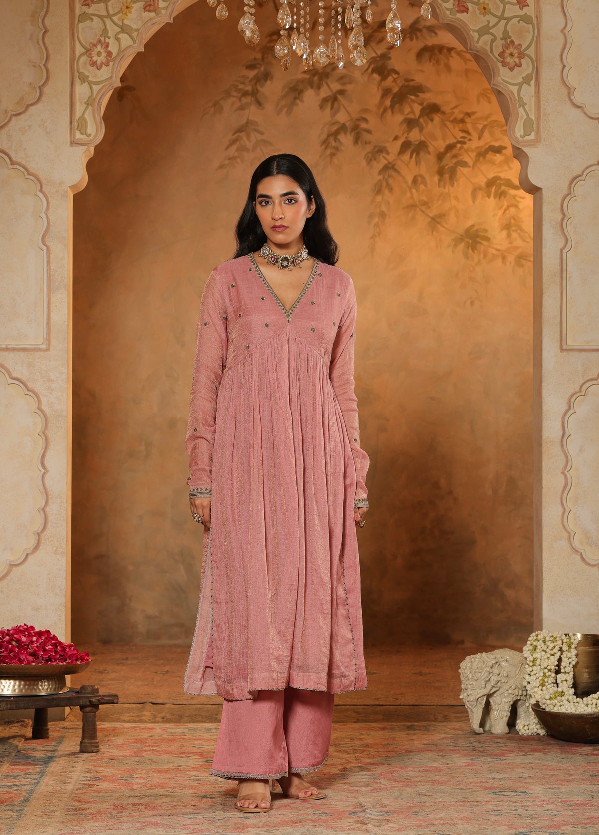Rose Pink Kurta Set