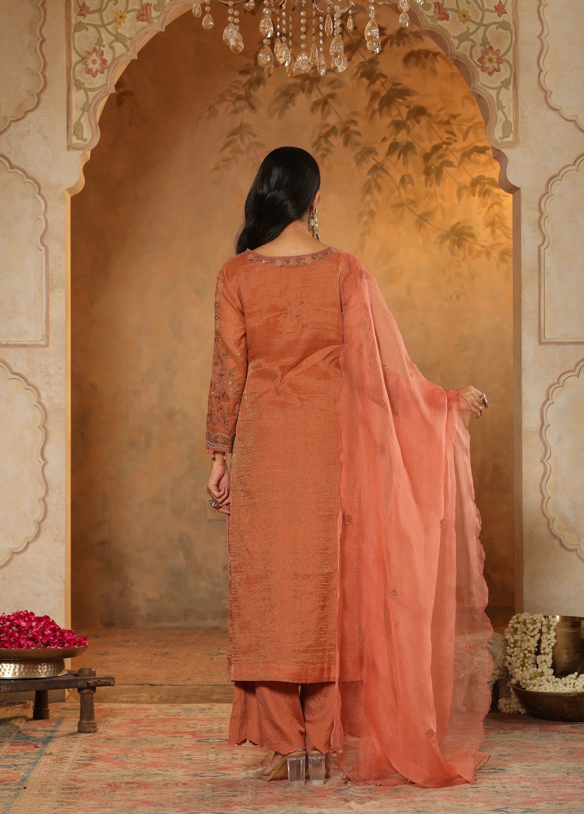 Copper Terracotta Kurta Set