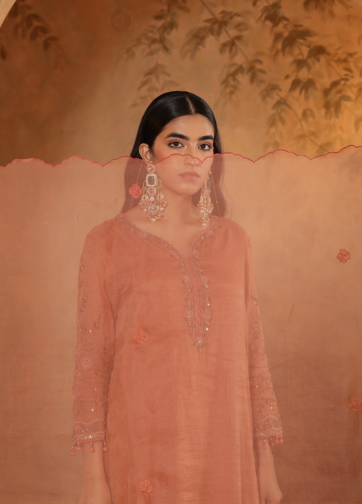 Copper Terracotta Kurta Set