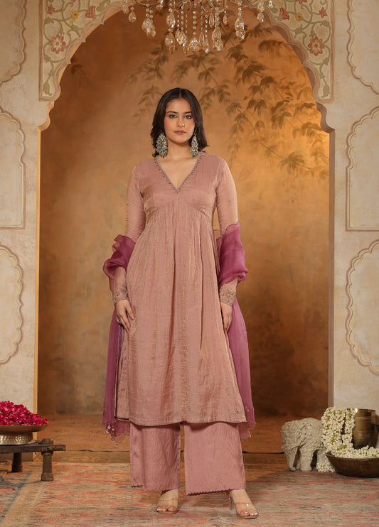 Dusty Mauve Kurta Set