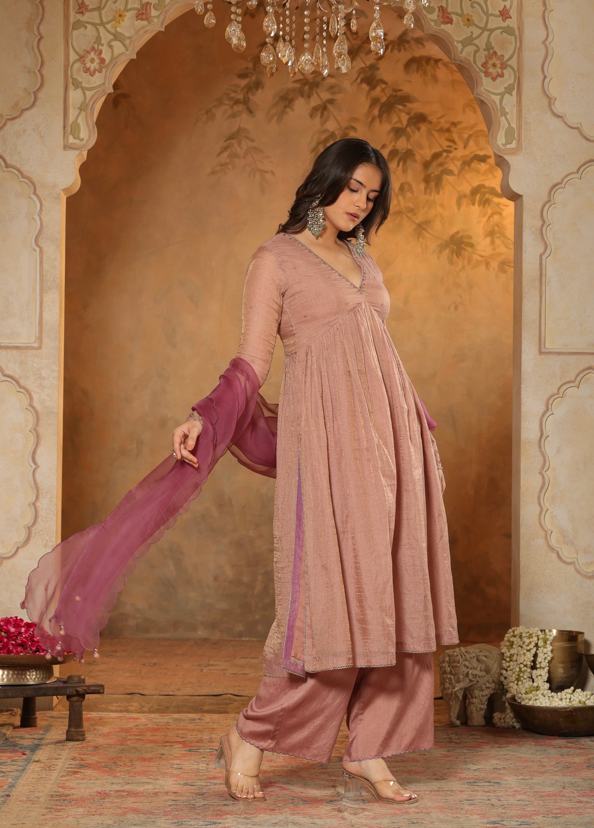 Dusty Mauve Kurta Set