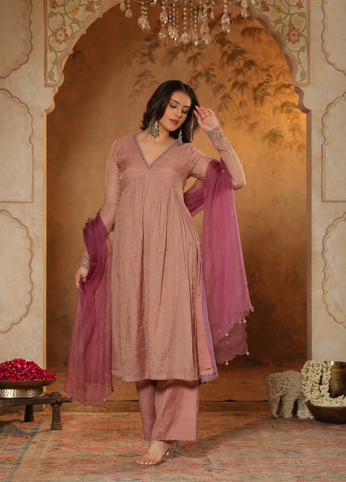 Dusty Mauve Kurta Set