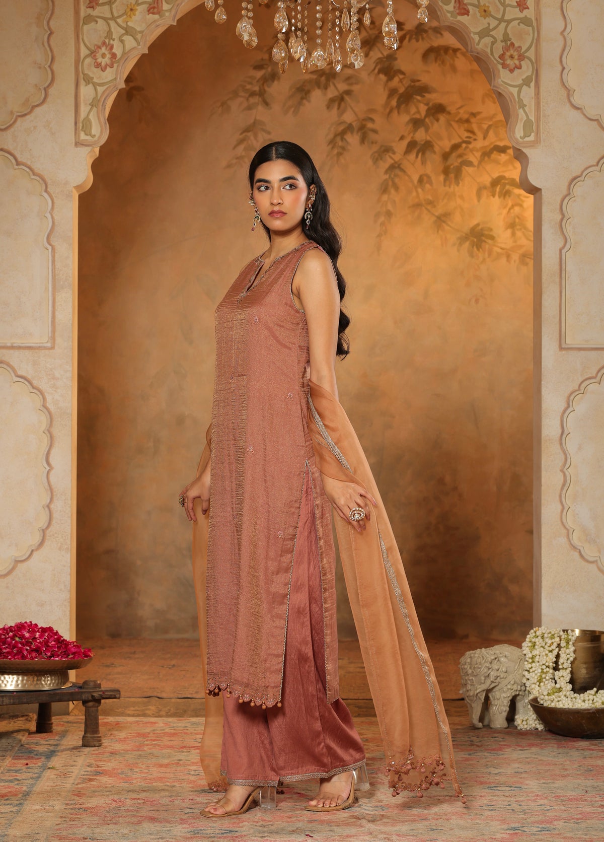 Soft Terracotta Kurta Set