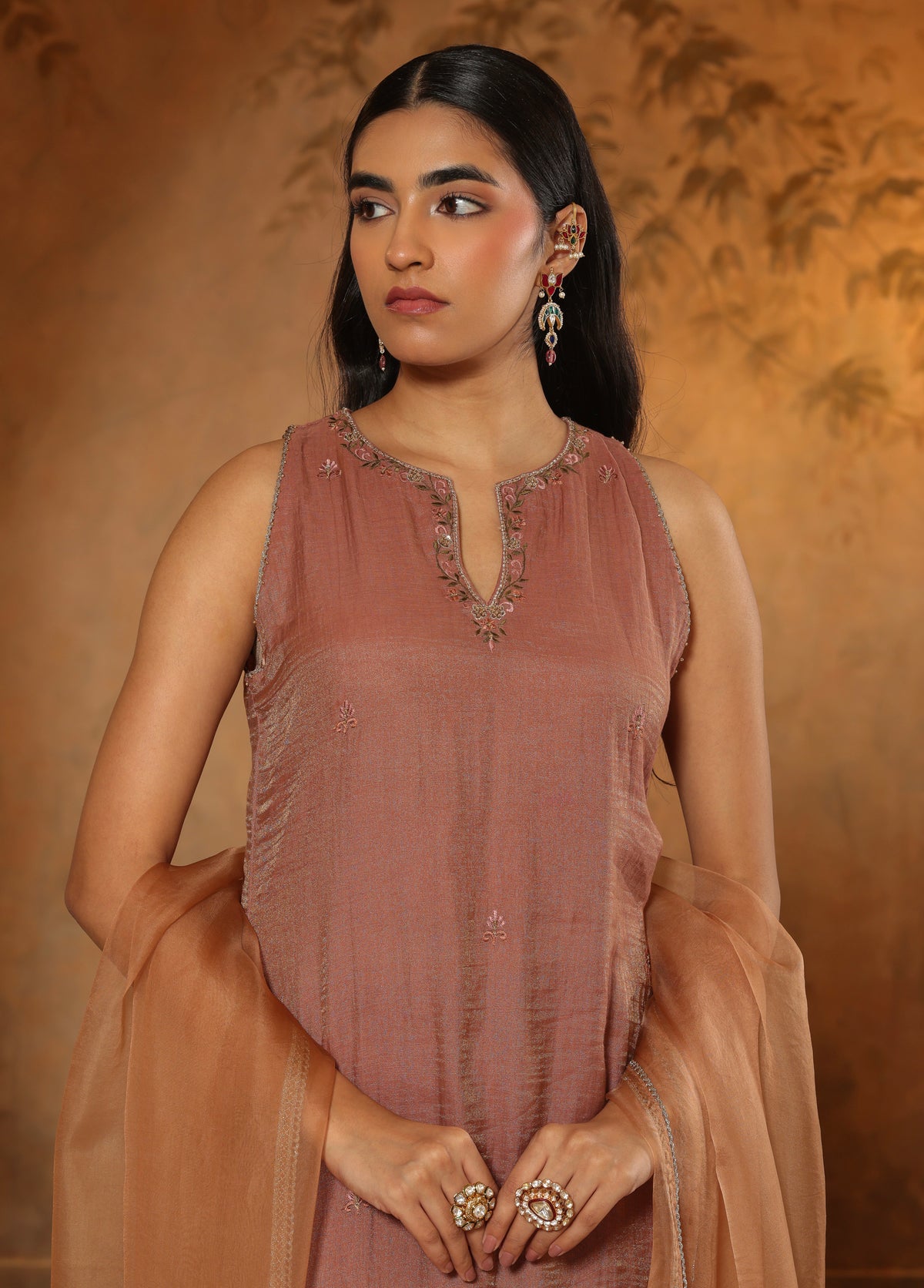 Soft Terracotta Kurta Set