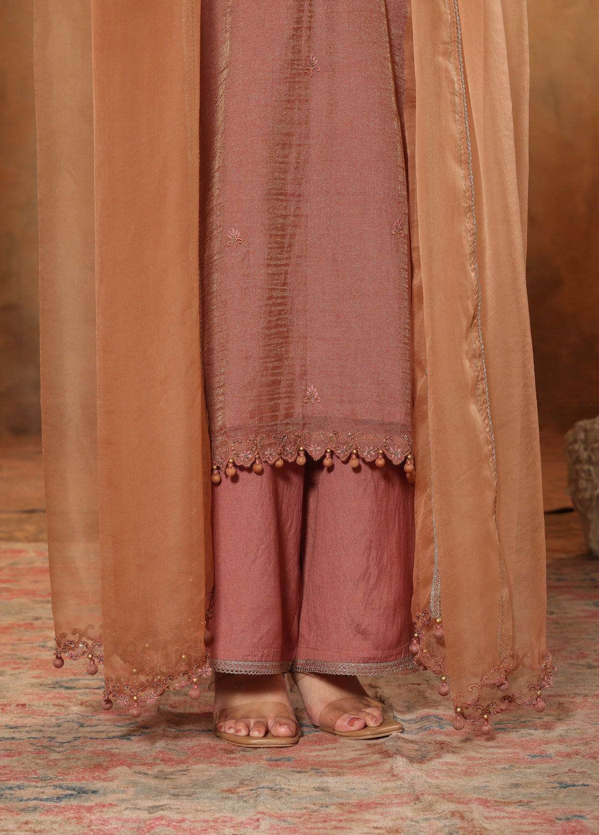 Soft Terracotta Kurta Set