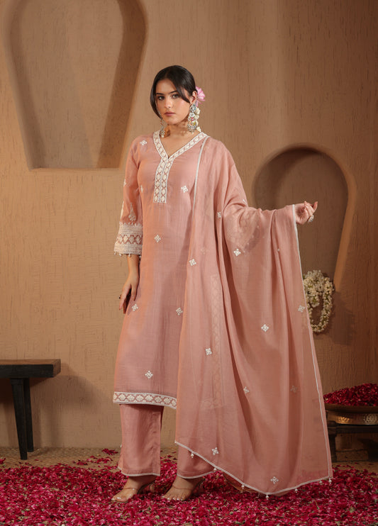 Dusty Pink Kurta Set