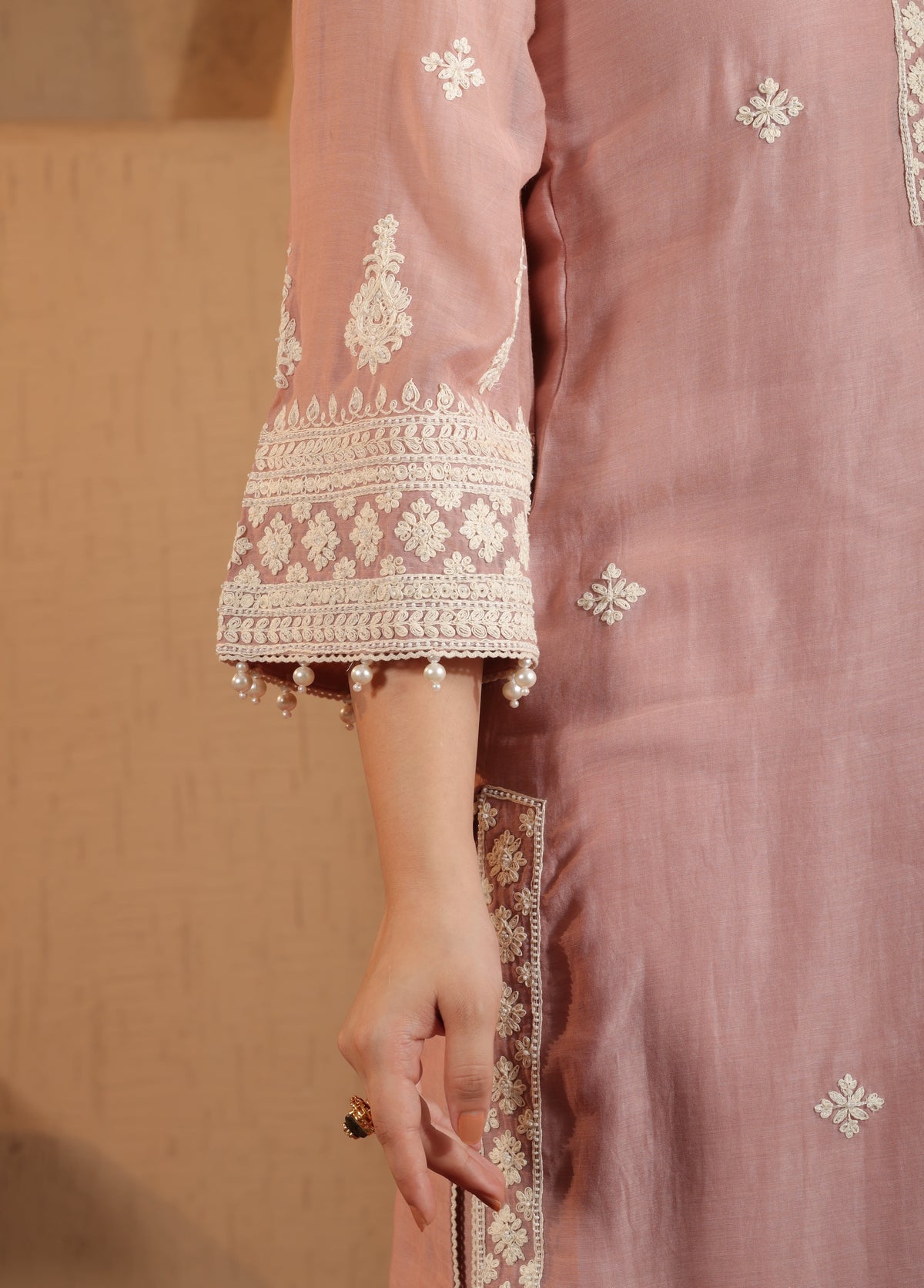 Dusty Pink Kurta Set