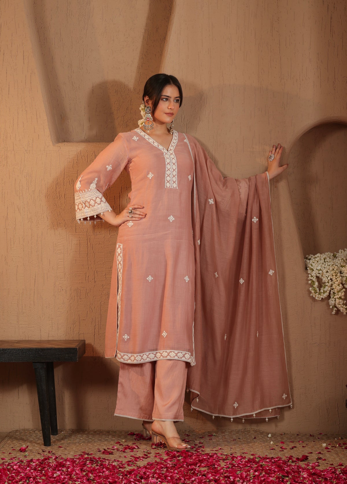 Dusty Pink Kurta Set