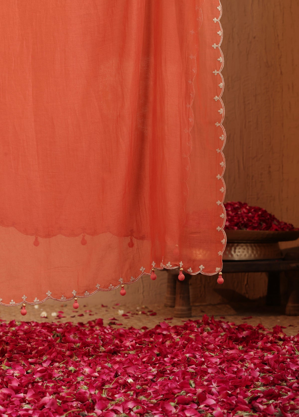 Coral Pink Kurta Salwar Set