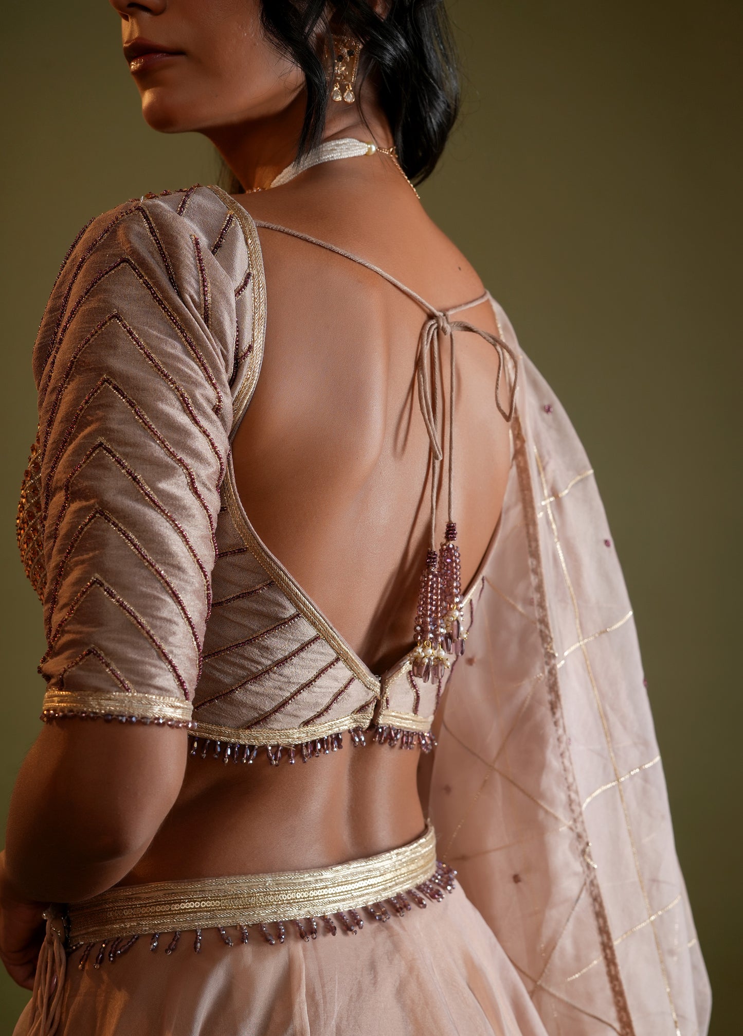 Blush Nude Lahenga Set