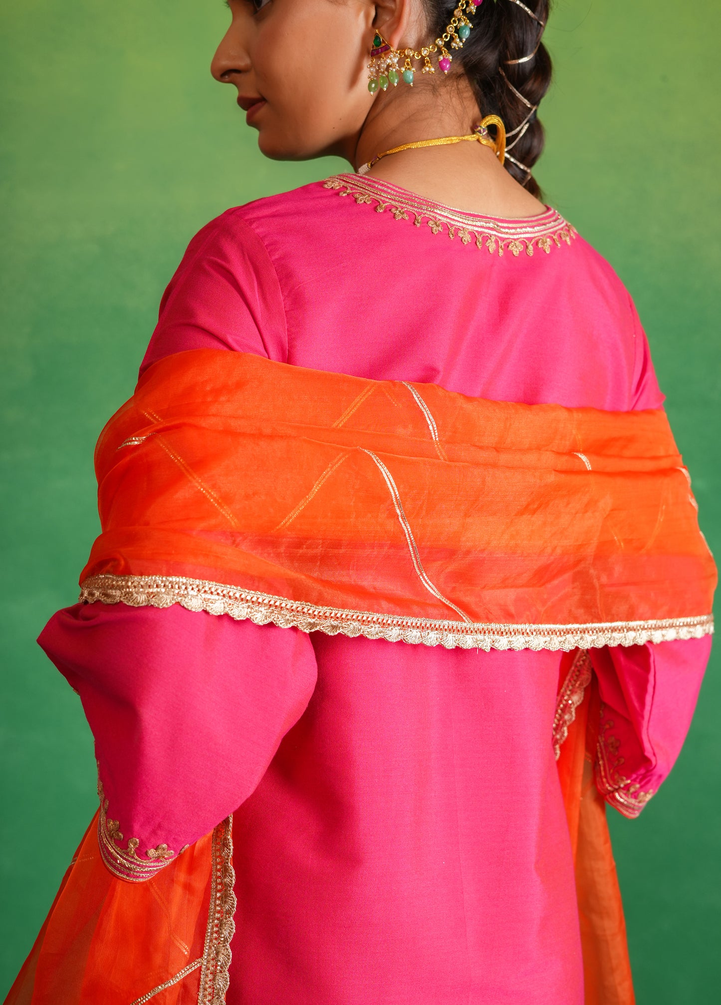 Fuchsia Kurta Set