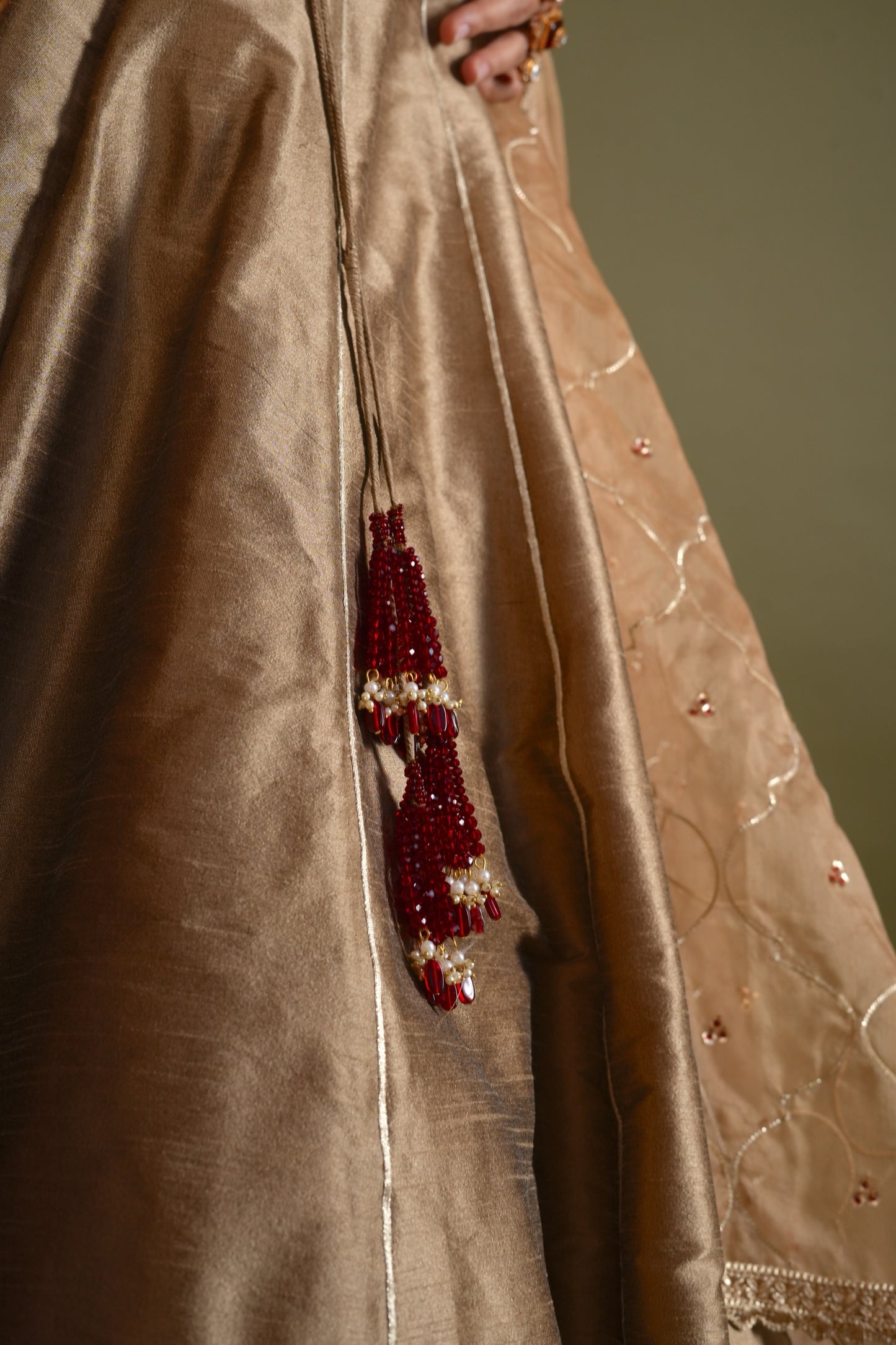 Antique Gold Lahenga Set