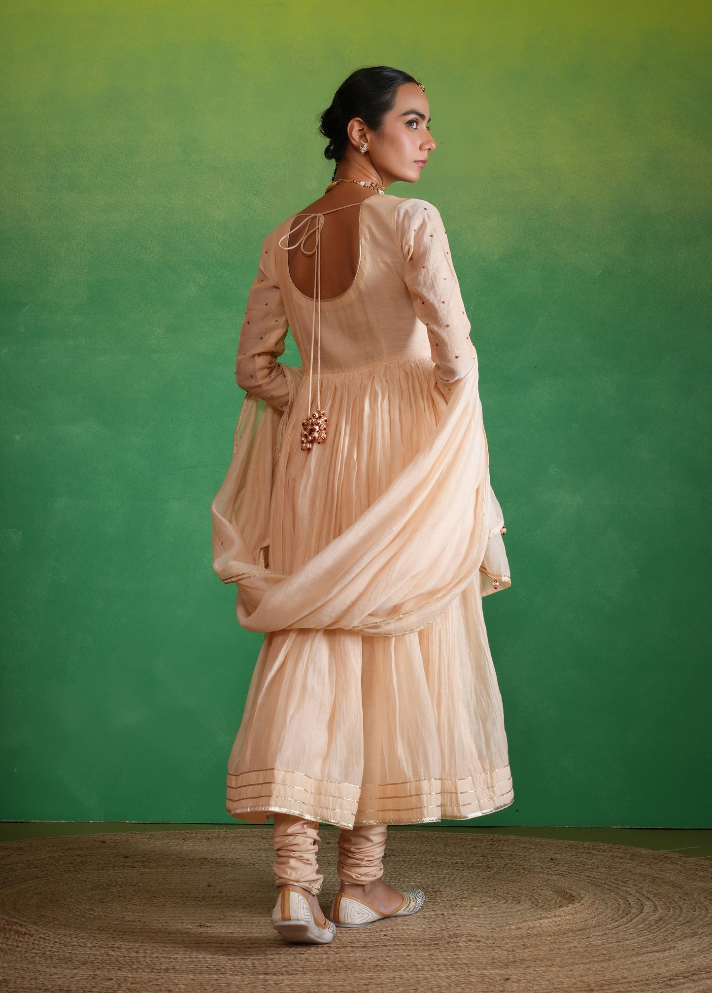 Soft Rose Gold Anarkali