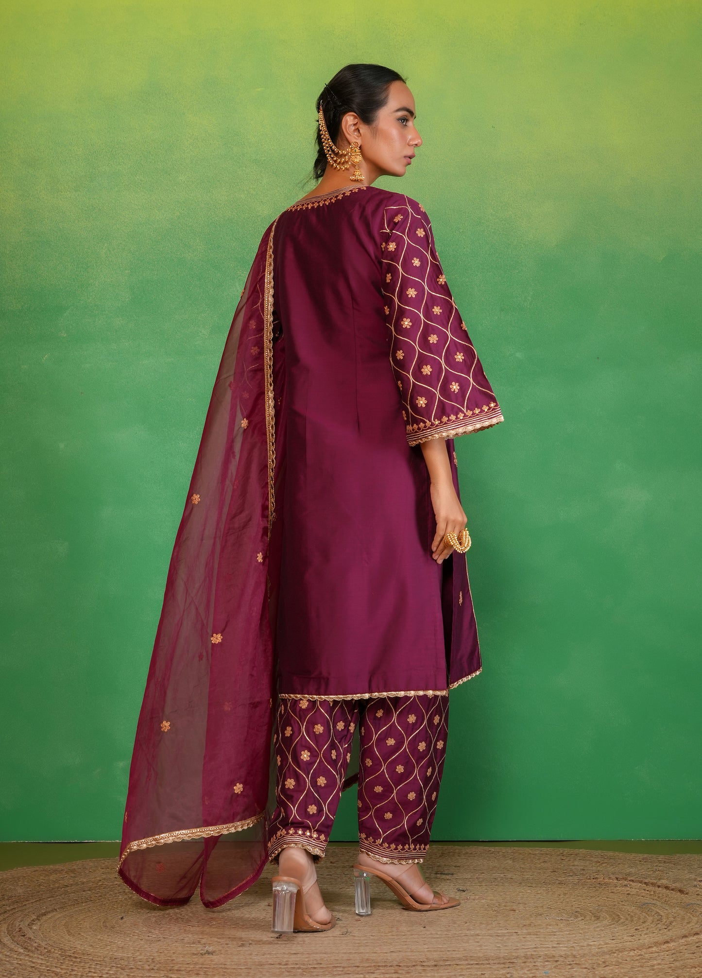 Wine Kurta Salwar